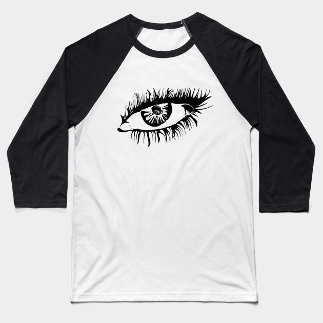 Eye Baseball T-Shirt by Spontaneart